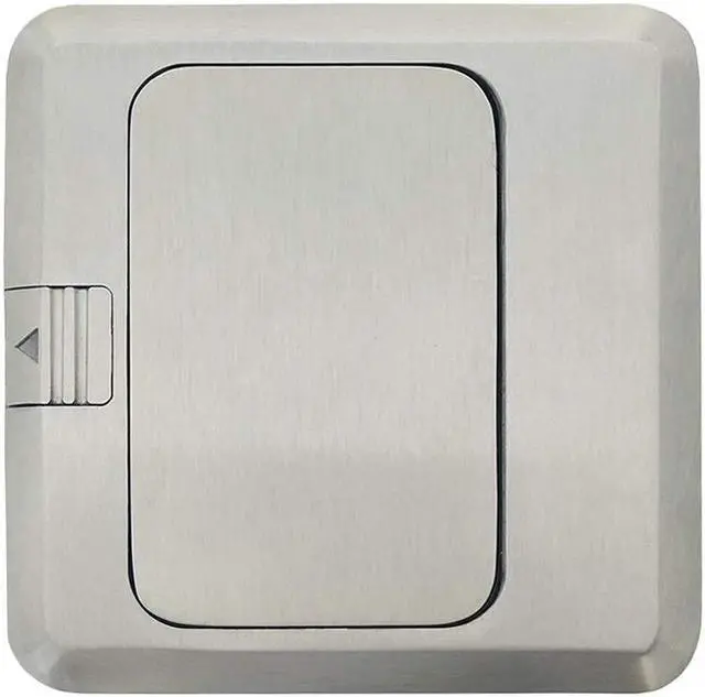 Alt view image 7 of 7 - Pop Up Countertop Floor Outlet Electrical USB Sockets Waterproof Kitchen Pop Out 20A Receptacle Stainless Steel Box Silver Cover