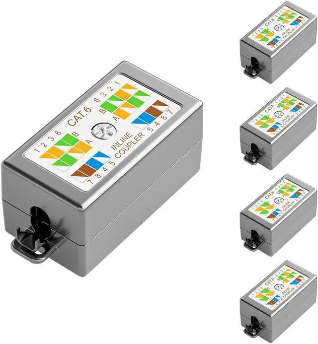 Main image of Iwillink 5-Pack 10Gbps Shielded Ethernet Junction Box,Cat6 Junction Box, Punch Down Type