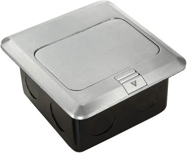 Alt view image 2 of 5 - Pop Up Floor Electrical Outlet Kitchen Countertop UL Listed Pop Out GFCI Receptacle Box Cover with Waterproof Socket 20A Silver