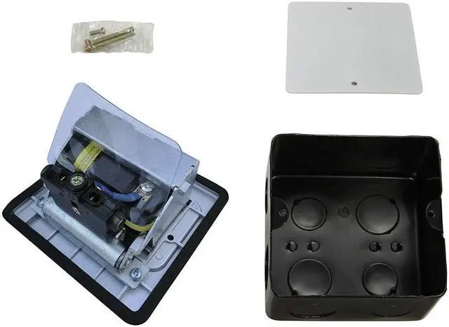 Alt view image 4 of 5 - Pop Up Floor Electrical Outlet Kitchen Countertop UL Listed Pop Out GFCI Receptacle Box Cover with Waterproof Socket 20A Silver