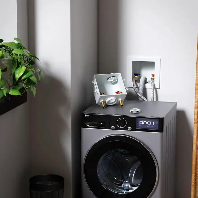 Alt view image 4 of 7 - SUNGATOR Mip Washer Valve Box, 1/2 Inch Mip (Sweat) Inlet x 3/4 Inch MHT Outlet, Sweat Washing Machine Box with Brass Valves Installed