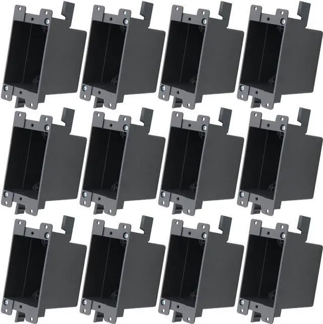 Main image of Old WorkElectrical Outlet Box,Single Gang, 14 Cubic Inch Plastic Junction Box for Switches,for Home Improvement, ETL Listed and Fire Rated for 2 Hours(12 PCS)
