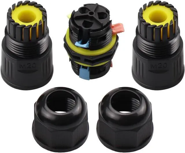 Alt view image 6 of 6 - IP68 Waterproof Underground Quick Junction Box Connector Junction Box for 2P or 3P-pin Cables Cable Range 5-12mm Waterproof and Moisture Proof 10 Pcs