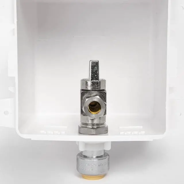 Alt view image 3 of 4 - EFIELD Toilet Outlet Box, Pre-Assembled,1/2-Inch Push fit Inlet with Installed 1/4-Turn Ball Valve
