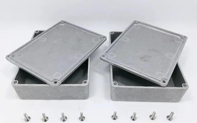 Alt view image 3 of 6 - 2 pcs 1590BB Enclosure Box incl. Step Drill, PCBs, Aluminum Guitar Effect Pedal Case, unpainted