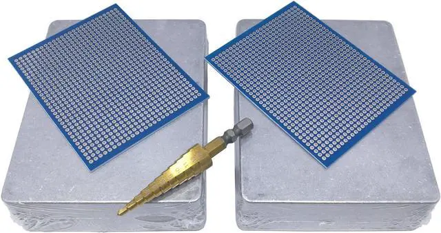 Alt view image 4 of 6 - 2 pcs 1590BB Enclosure Box incl. Step Drill, PCBs, Aluminum Guitar Effect Pedal Case, unpainted