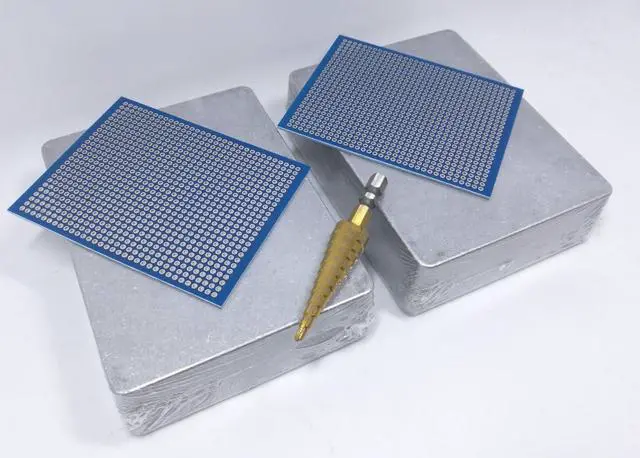 Alt view image 2 of 6 - 2 pcs 1590BB Enclosure Box incl. Step Drill, PCBs, Aluminum Guitar Effect Pedal Case, unpainted