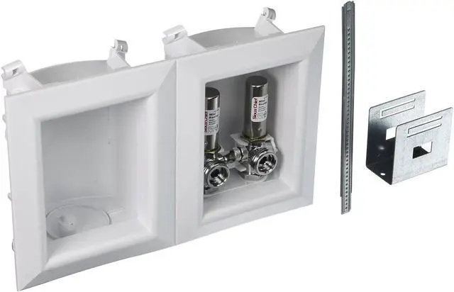 Main image of Sioux Chief 696-2313XF Washing Machine Outlet Ox Box- With 1/2 Inch Pex Crimp Connections-With Hammer Arrestors
