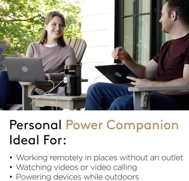 Alt view image 3 of 7 - M150 Power Station, Lightweight and Compact, Portable Charging Hub and Charger for Laptops, Phones, Tablets, Earbuds and Smartwatches, 150W (91 Wh) Dock Included