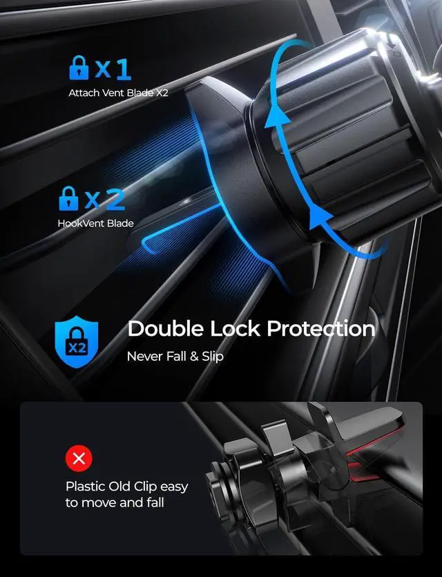 Alt view image 5 of 7 - for Magsafe Car Mount Charger Fast Charging 15W Air Vent Magnetic Wireless Car Charger for iPhone 16 Pro Max Vent Phone Mount for Car Wireless Charger Fits iPhone 15 14 13 12 Black