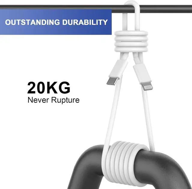 Alt view image 7 of 7 - iPhone11 12 13 14 Fast Charger 2Pack 20W iPhone Charger Fast Charging Block Adapter with 10FT USB-C to Lightning Data Sync Charging Cord for iPhone 14 13 12 11 Pro Max Xs Xr X 8