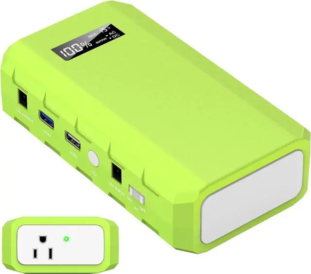 Main image of powkey Portable Power Station with AC Outlet, 65W/110V External Battery Pack 24000mAh/88.8Wh Power Pack, Portable Power Source Supply Backup for Outdoor Tent Camping Home Office