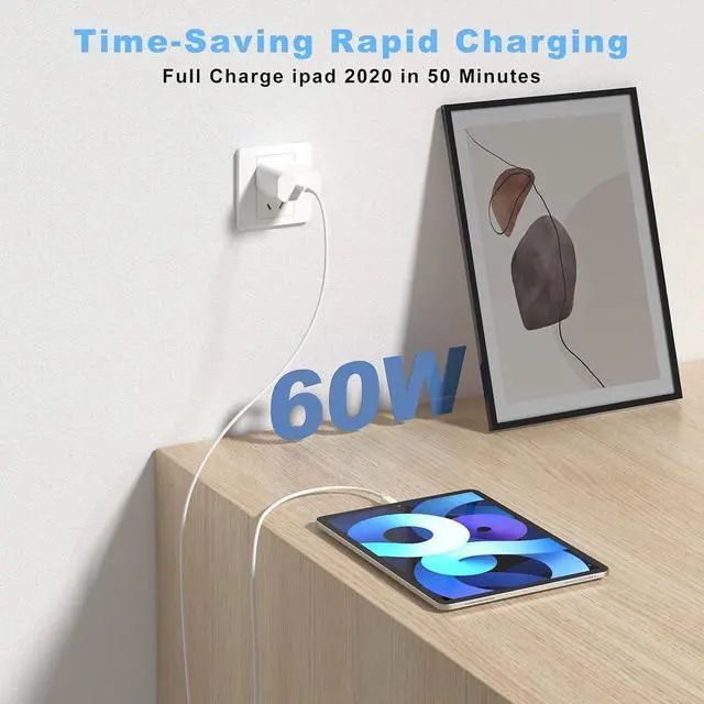 Alt view image 6 of 7 - USB C to USB C Charging Cable for Apple 2Pack 10ft,Long Type C to C Fast Charger Cord,for iPhone 15/15 Pro/15 Plus/15 Pro Max, for /2019/18/17/16, for IPad Air 4/5/Mini 6/Pro 12.9/11 60W