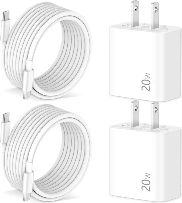 Main image of Pixel 10/9/8/7/6/5/4 Fast Charger, 2Pack 20W USB C Charging Block + 6FT USB C Cable Cord for Google Pixel 10/ XL Pro Fold /9/8/7/7a/6a/6/Pro/5/4/3/XL, Phone 15/16, Galaxy, Android Phone