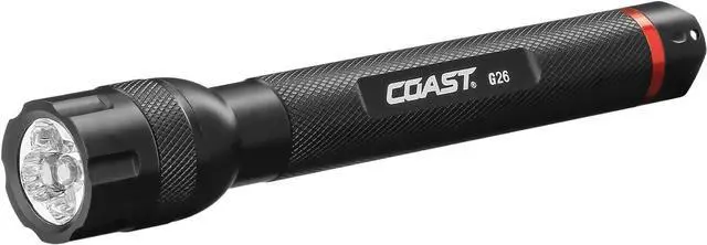 Main image of Coast® G26 415 Lumen Bulls-Eye Spot Beam LED Flashlight, Batteries Included, Black
