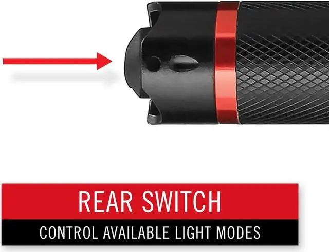 Alt view image 4 of 7 - Coast® G26 415 Lumen Bulls-Eye Spot Beam LED Flashlight, Batteries Included, Black