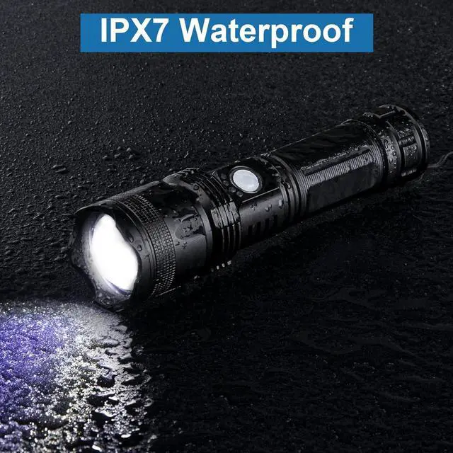 Alt view image 5 of 6 - Rechargeable Flashlights 990 000 High Lumens - 2 Pack Super Bright LED Flash Light with 5 Modes 12 Hour Brightest Waterproof Handheld Flashlight for Home Camping