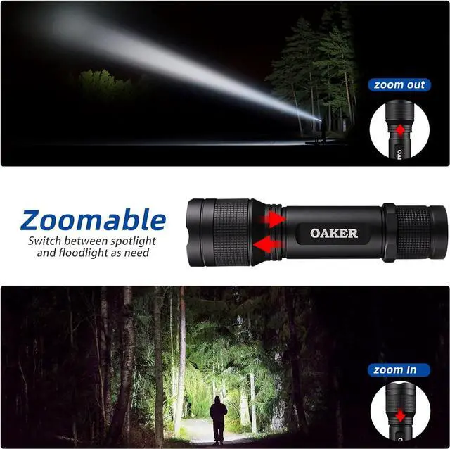 Alt view image 5 of 7 - XF2013 USB-C Rechargeable Flashlight 2000 Lumens,5 Light Modes LED Flashlight, Waterproof Hand light for Hiking Camping