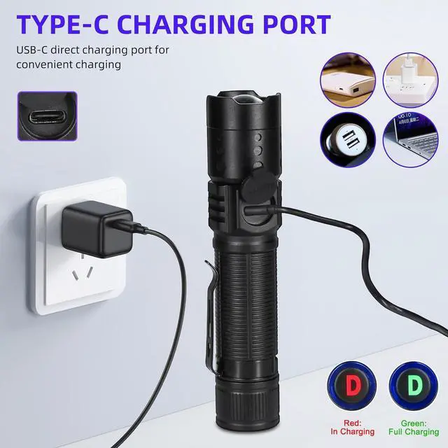 Alt view image 3 of 6 - UV Flashlight 395nm Black Light Mini USB Rechargeable Ultraviolet LED Blacklight Woods Lamp Powerful Fluorescent Portable Detector for Pet Urine Stains Scorpions Resin Curing