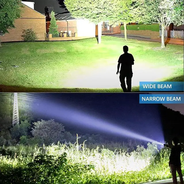 Alt view image 6 of 7 - Rechargeable Flashlights High Lumens, 990,000 Lumen Brightest Led Flashlight with 5 Modes & 12H Long Runtime, Powerful Waterproof Handheld Flash Light, Super Bright Flashlight for Home, Camping