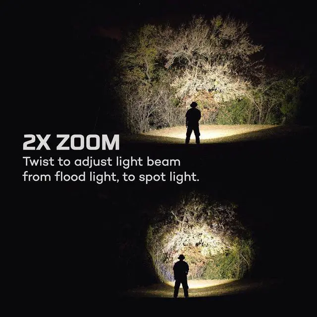 Alt view image 6 of 6 - 12K Flashlight & Portable Charger | 12000 Lumens 5 Light Modes Rechargeable Waterproof & Impact Resistant Powers USB Devices Great for Hunting & Camping Includes USB-C Charging Cable