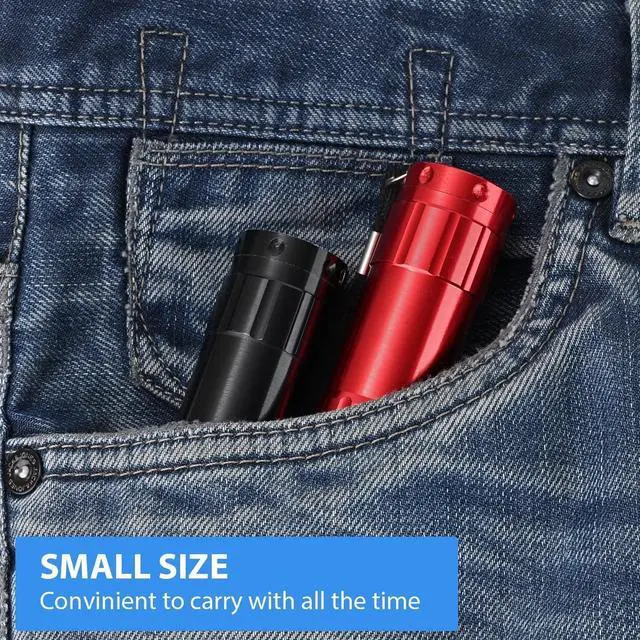 Alt view image 7 of 7 - 10 Pack of Flashlights 9 LED Mini Aluminum Flashlight Bulk with Lanyard 30 AAA Batteries Included Assorted Colors Handheld Flashlights for Hurricane Supplies Camping, Night Reading, Cycling