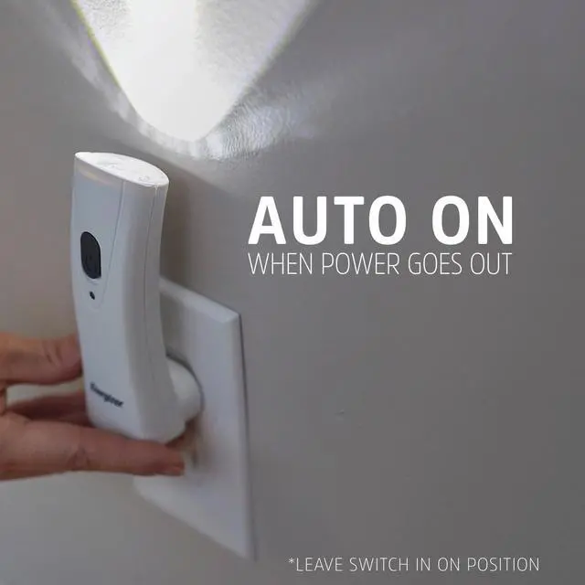 Alt view image 6 of 7 - Weatheready Rechargeable Compact Handheld Light Plug-in Rechargeable LED Light Automatic Turn-On Emergency Flashlight Built-in Rechargeable Battery Included 3 Count