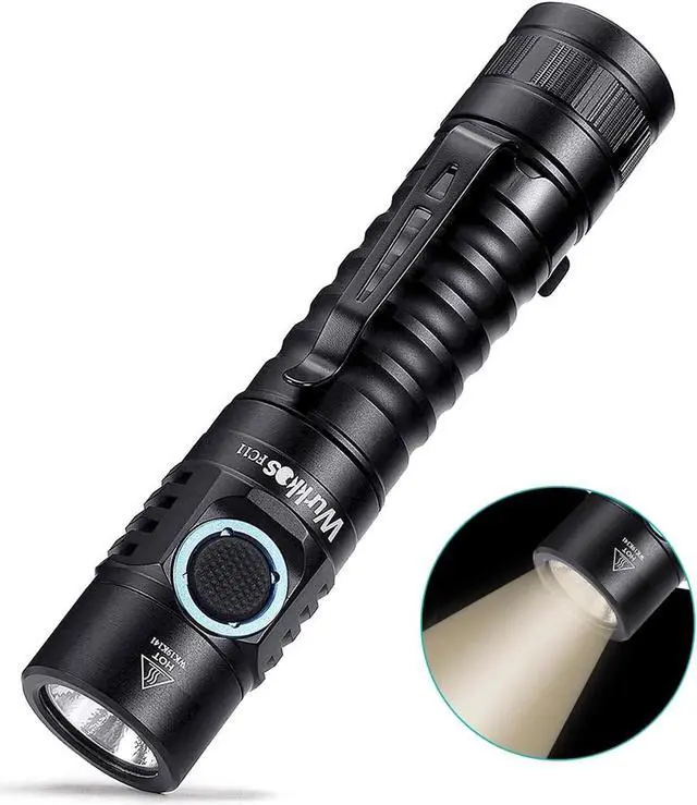 Main image of Wurkkos FC11 EDC LED Flashlights Rechargeable 90CRI Max 1300Lumen Small Powerful Flashlight, IP67 Waterproof Torch, Magnetic Tailcap, Great for Garden Dog Walking Emergency(4000K)