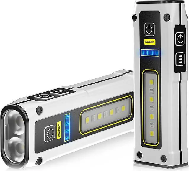 Main image of Portable Rechargeable LED Work Light, Mini Magnetic Flashlights for Mechanics with COB Sidelight, Small Multi-Use Waterproof Super Bright Car Repair Emergency Trouble Light