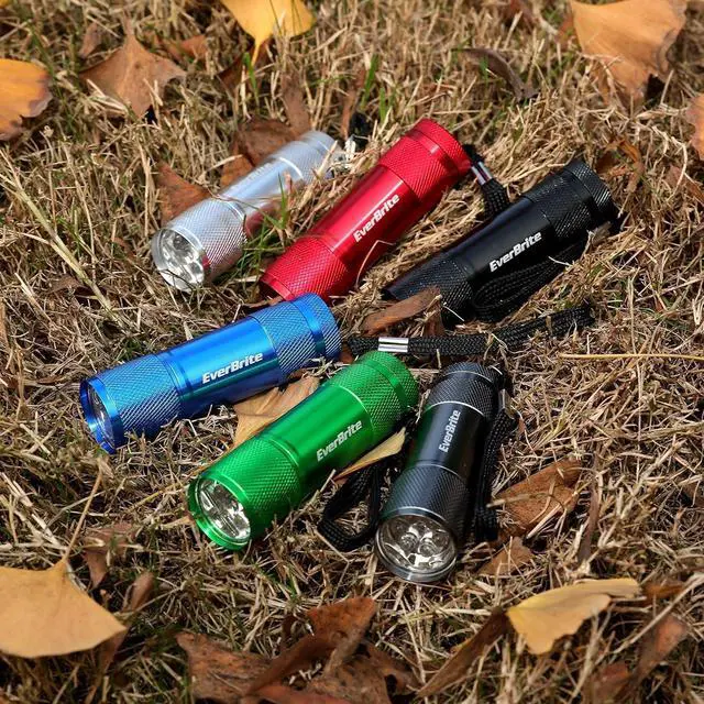Alt view image 6 of 7 - 18-Pack Mini LED Flashlight Set - Portable Flashlights Ideal for Hurricane Supplies Camping Night Reading Cycling BBQ Party Backpacking - Includes Lanyard & 54 x AAA Batteries