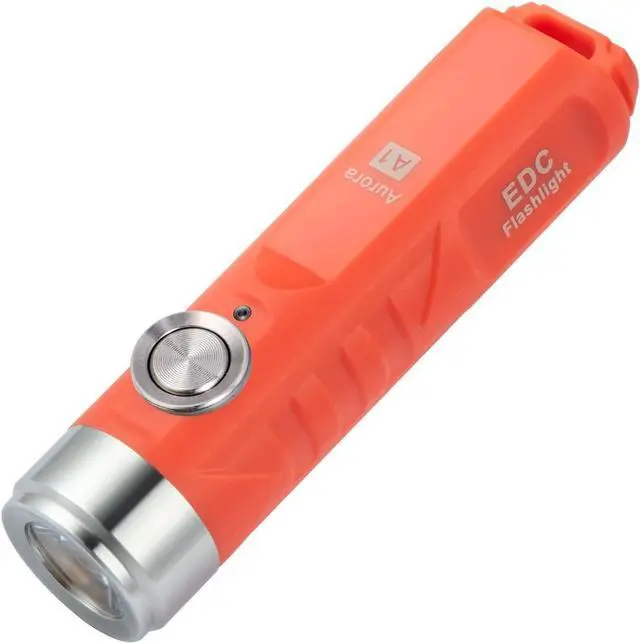 Alt view image 6 of 7 - RovyVon A1 USB C Rechargeable Keychain Flashlight 650 Lumens Super Bright Outdoor Mini Keychain EDC Flashlights for Everyday Carry, Camping, Thanksgiving(Orange)