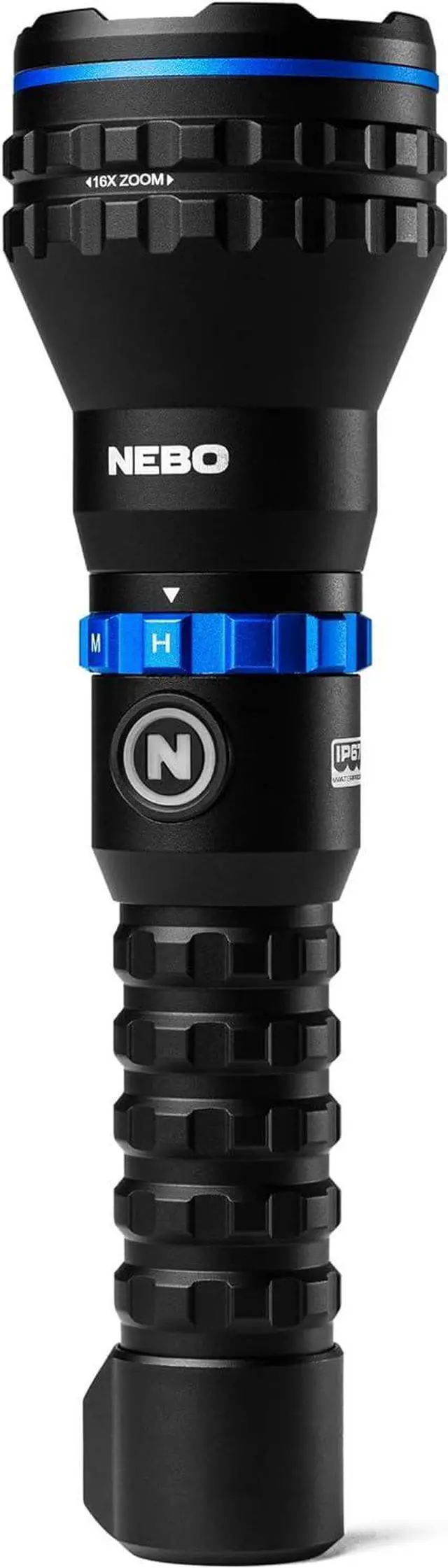 Alt view image 2 of 7 - NEBO LUXTREME MZ60 Blueline Flashlight & Portable Charger | 1,000 Lumens, 5 Light Modes, 0.62 Mile Beam Distance, Rechargeable LED Flashlight, Waterproof & Durable, Includes USB-C Charging Cable