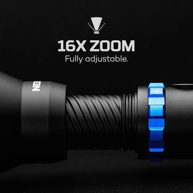 Alt view image 3 of 7 - NEBO LUXTREME MZ60 Blueline Flashlight & Portable Charger | 1,000 Lumens, 5 Light Modes, 0.62 Mile Beam Distance, Rechargeable LED Flashlight, Waterproof & Durable, Includes USB-C Charging Cable