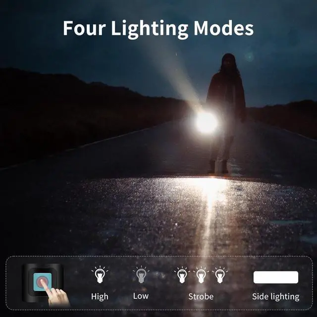 Alt view image 4 of 7 - Led Solar Flashlight, 1500 Lumens Led Solar Powered Handheld Rechargeable Flashlights with IP65 Waterproof, 2000mAh Battery for Survival Emergencies Camping (2 Packs)