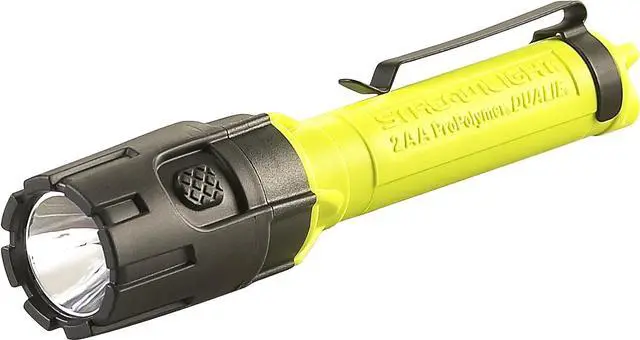 Main image of Streamlight 67751 Dualie 2AA 175-Lumen Dual Beam Flashlight w/Pocket Clip and Magnetic Base, Box, Yellow