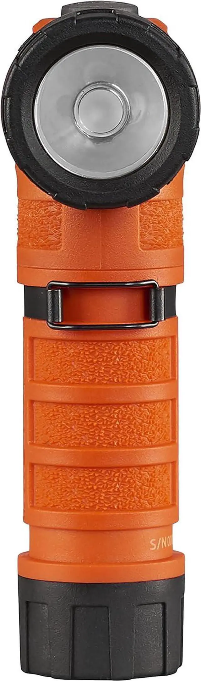 Alt view image 2 of 6 - Streamlight 88837 PolyTac 90X USB 500-Lumen 7,000-Candela LED Right Angle Flashlight with Gear Keeper, Rechargeable Capable, Orange