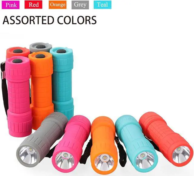 Alt view image 3 of 6 - 10-Pack Super Bright 100-Lumen (1W) LED Mini Flashlight Set AAA Dry Batteries are Included and Pre-Installed