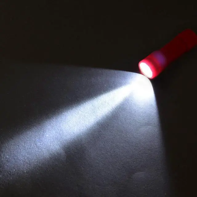 Alt view image 6 of 6 - 10-Pack Super Bright 100-Lumen (1W) LED Mini Flashlight Set AAA Dry Batteries are Included and Pre-Installed