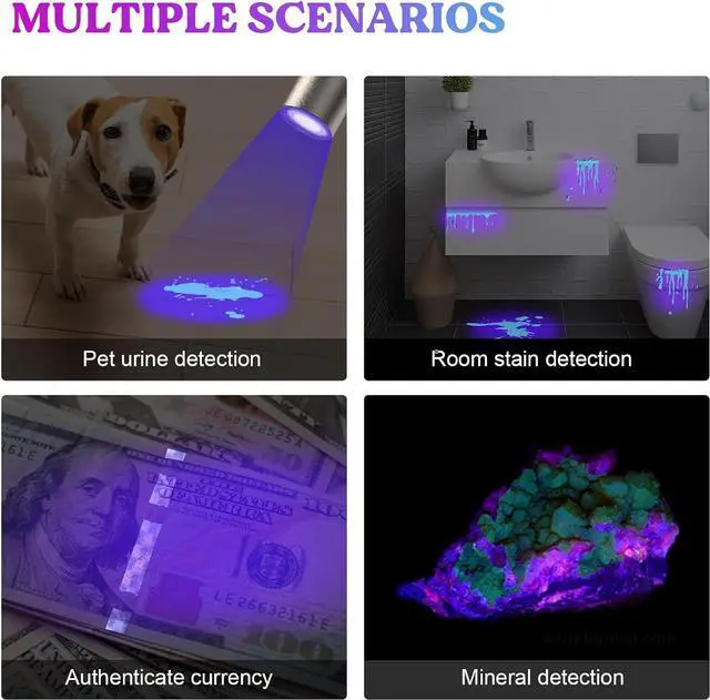 Alt view image 6 of 7 - LETS RESIN UV Light for Resin Curing Portable Mini 365nm UV Flashlight Black Light Faster Cure LED Waterproof UV Lamp Rechargeable for Resin Molds Pet Urine Dry Stains Bed Bug