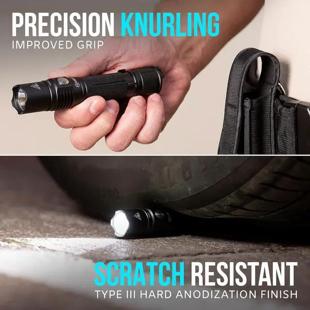 Alt view image 6 of 7 - TX11 Tactical Flashlight with Duty Belt Holster Luminus 1600 Lumens LED for Police Security Military Grade Brightest Tac Flashlights (Battery Not Included)