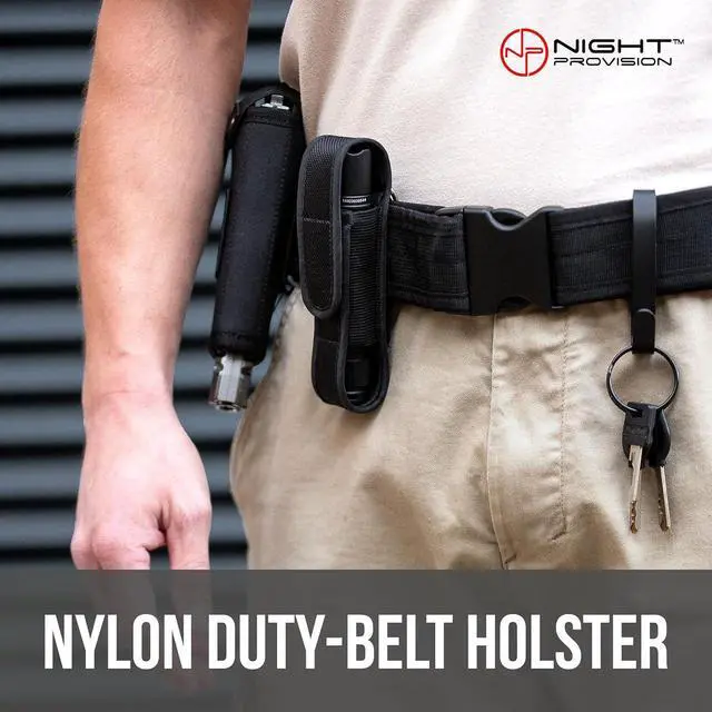 Alt view image 7 of 7 - TX11 Tactical Flashlight with Duty Belt Holster Luminus 1600 Lumens LED for Police Security Military Grade Brightest Tac Flashlights (Battery Not Included)