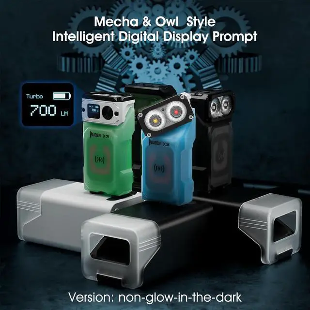 Alt view image 2 of 7 - WUBEN X3 EDC Keychain Flashlight with Rechargeable Charging Box 180 Degree Rotating Head Mini Flashlight Ip65 Waterproof Magnet Pocket Flashlight 10 Mode Type-C Lanyard for Camping, Outdoor, Gift