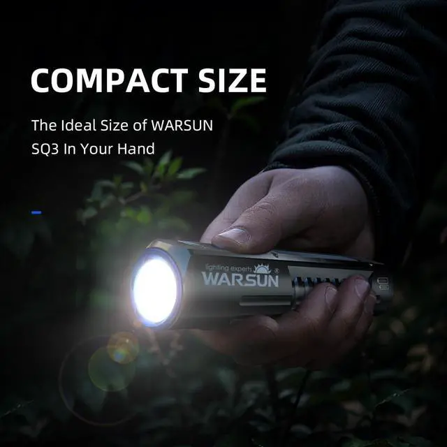 Alt view image 4 of 7 - WARSUN Rechargeable Flashlight High Lumens, Super Bright Flash Light, Powerful Handheld LED Flashlight with 8 Lighting Modes, Portable Waterproof Flashlight for Camping, Home, Emergency