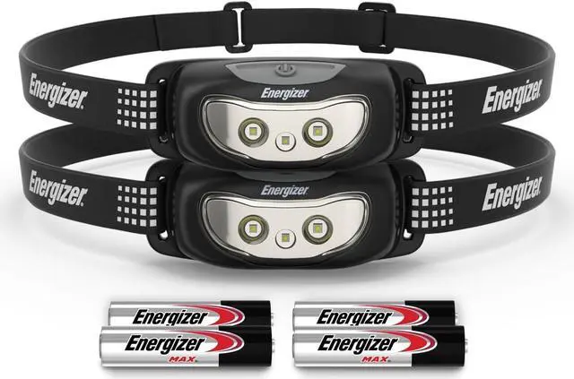 Main image of Universal+ LED Headlamp (2-Pack) IPX4 Water Resistant Headlamps Bright Head Light for Outdoors Camping Running Storm Survival LED Light for Emergencies (Batteries Included)
