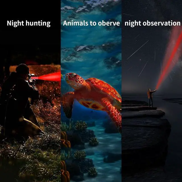 Alt view image 6 of 6 - 6 Pack Red Light LED Flashlight Mini, Red Flashlight Red Torch for Astronomy, Aviation, Night Observation and Animal Observation