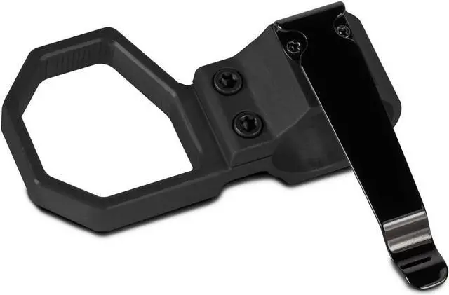 Main image of Triton Cottos 6061 T6 Aluminum Flashlight Ring for Most 1" Flashlights with Detachable Pocket Clip, Flashlight Retention Ring