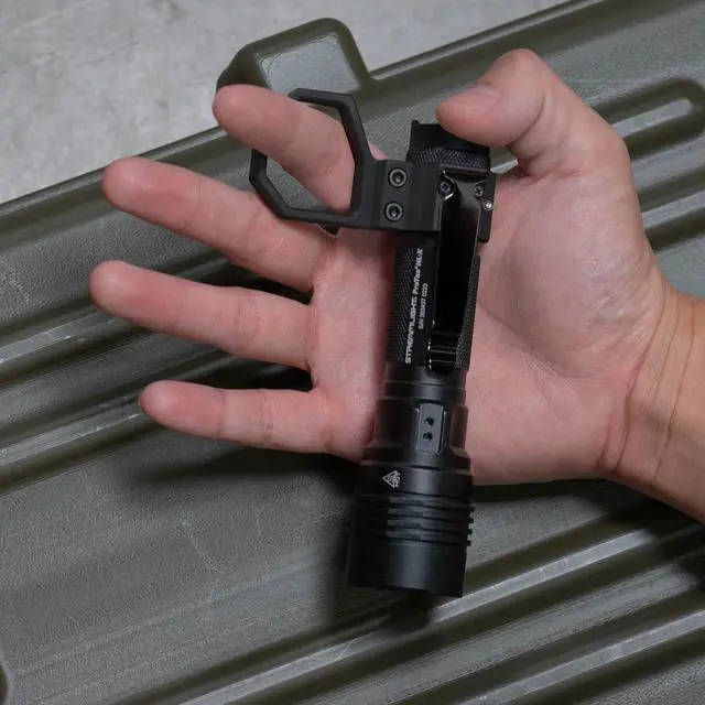 Alt view image 7 of 7 - Triton Cottos 6061 T6 Aluminum Flashlight Ring for Most 1" Flashlights with Detachable Pocket Clip, Flashlight Retention Ring