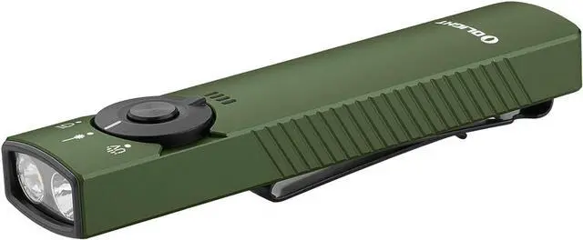 Main image of Arkfeld Pro Rechargeable EDC Flat Flashlight with Green Beam UV and White LED Combo 1300 Lumens Portable Pocket Lights Triple Sources for Outdoors Emergency Working (OD-Green CW)