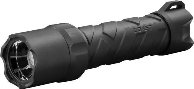Main image of COAST POLYSTEEL 600 1000 Lumen LED Flashlight with Pure Beam Twist Focus Stainless-Steel Core Crushproof Black