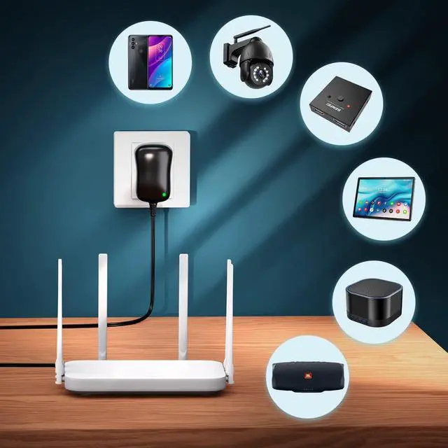 Alt view image 4 of 7 - Powseed 12W Universal AC Adapter DC 3V 4.5V 5V 6V 7.5V 9V 12V Power Cord for Household Electronics CCTV IP Camers Routers Speaker Tablet Webcam USB Devices Multi Voltage 1000mA Wall Cord Charger